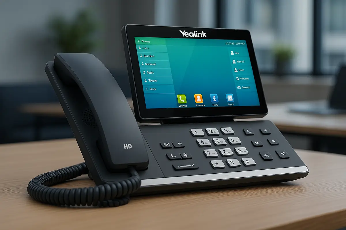 Poste téléphonique IP professionnel à écran tactile